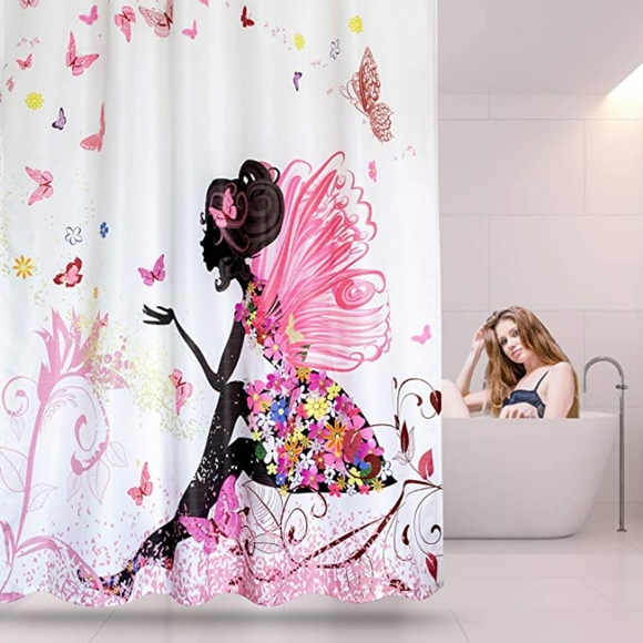 Fairy Girl with Wings in a Floral Dress Fantasy - Picture 3 of 4